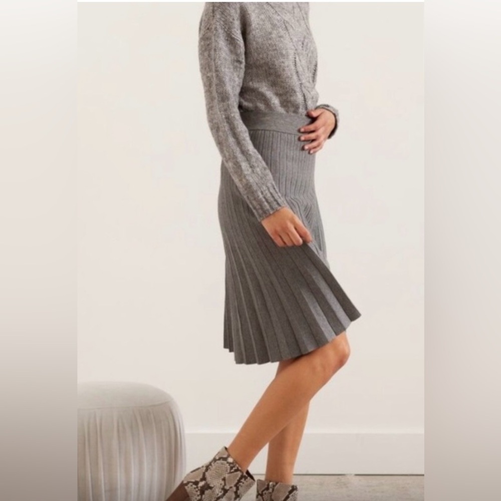 Modern Citizen Pleated Pull On Knit Skirt sz Small